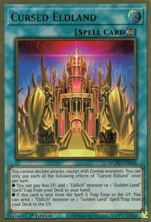 Cursed Eldland [MGED-EN048] Gold Rare - Trinity Hobby