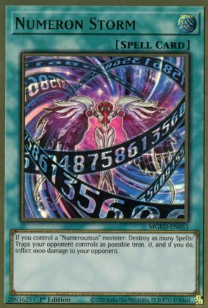 Numeron Storm [MGED-EN051] Gold Rare - Trinity Hobby