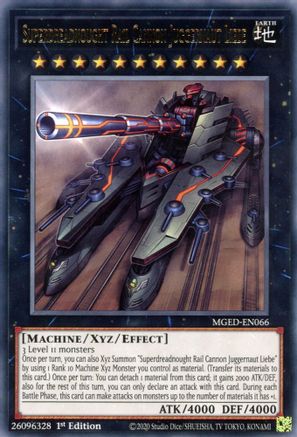 Superdreadnought Rail Cannon Juggernaut Liebe [MGED-EN066] Rare - Trinity Hobby