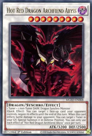 Hot Red Dragon Archfiend Abyss [MGED-EN068] Rare - Trinity Hobby