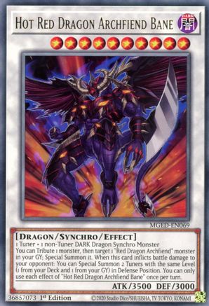 Hot Red Dragon Archfiend Bane [MGED-EN069] Rare - Trinity Hobby