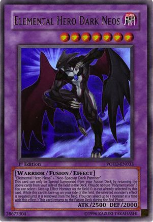 Elemental Hero Dark Neos [POTD-EN033] Ultra Rare - Trinity Hobby