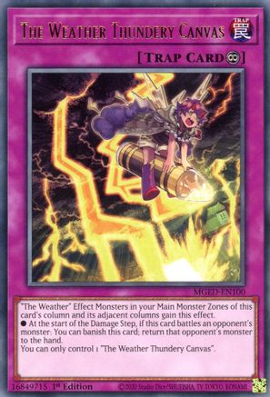 The Weather Thundery Canvas [MGED-EN100] Rare - Trinity Hobby