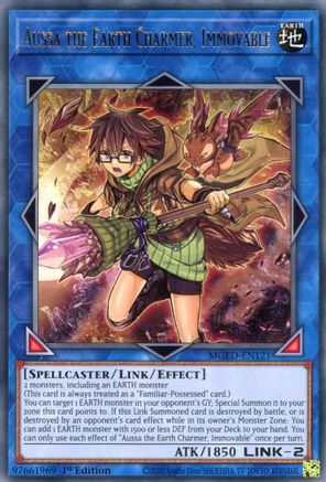 Aussa the Earth Charmer, Immovable [MGED-EN121] Rare - Trinity Hobby