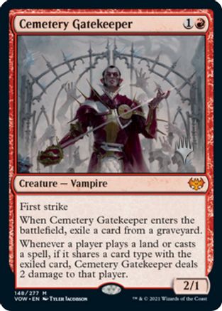 Cemetery Gatekeeper  [Foil]  (PPDFT-148) - [Promo Pack: Aetherdrift] - Trinity Hobby