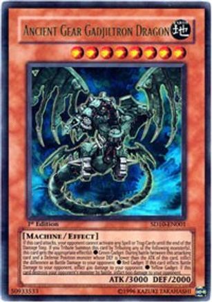 Ancient Gear Gadjiltron Dragon [SD10-EN001] Ultra Rare - Trinity Hobby