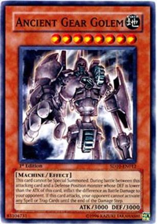 Ancient Gear Golem [SD10-EN012] Common - Trinity Hobby