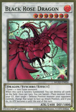 Black Rose Dragon (Alternate Art) [MGED-EN026] Gold Rare - Trinity Hobby