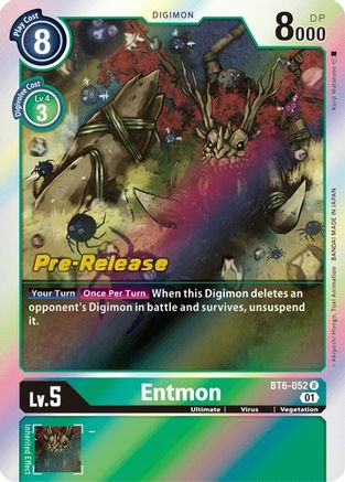 Entmon [BT6-052] [Double Diamond Pre-Release Cards] - Trinity Hobby