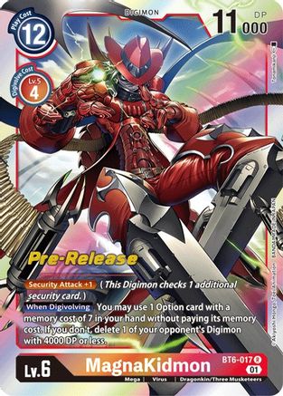 MagnaKidmon [BT6-017] [Double Diamond Pre-Release Cards] - Trinity Hobby