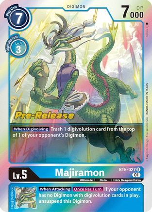 Majiramon [BT6-027] [Cartes pré-version double diamant] 