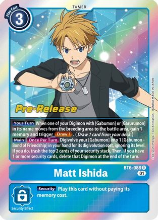 Matt Ishida [BT6-088] [Cartes pré-lancement Double Diamond] 