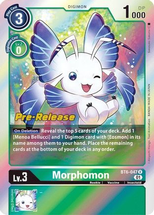 Morphomon [BT6-047] [Double Diamond Pre-Release Cards] - Trinity Hobby
