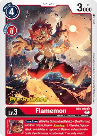 Flamemon [BT6-010] [Double Diamond Pre-Release Cards] - Trinity Hobby