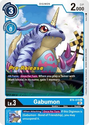 Gabumon [BT6-019] [Double Diamond Pre-Release Cards] - Trinity Hobby