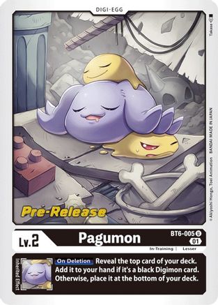 Pagumon [BT6-005] [Cartes pré-lancement Double Diamond] 