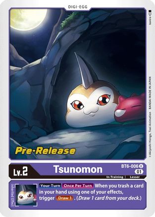 Tsunomon [BT6-006] [Double Diamond Pre-Release Cards] - Trinity Hobby