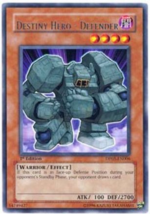 Destiny Hero - Defender [DP05-EN006] Rare - Trinity Hobby