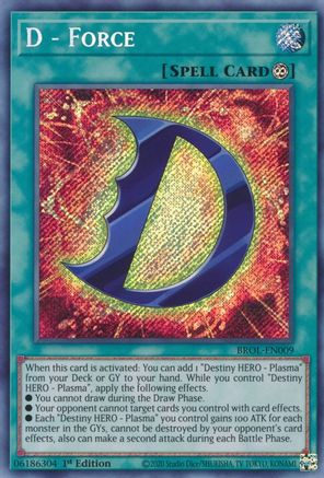 D - Force [BROL-EN009] Secret Rare - Trinity Hobby