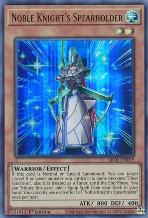 Noble Knight's Spearholder [BROL-EN019] Ultra Rare - Trinity Hobby