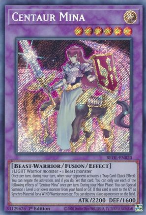 Centaur Mina [BROL-EN020] Secret Rare - Trinity Hobby