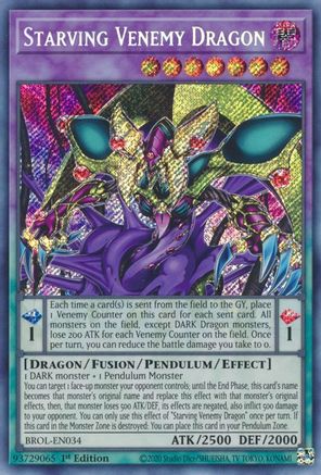 Starving Venemy Dragon [BROL-EN034] Secret Rare - Trinity Hobby