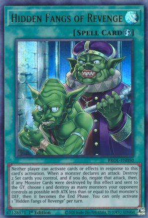 Hidden Fangs of Revenge [BROL-EN050] Ultra Rare - Trinity Hobby