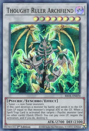 Thought Ruler Archfiend [BROL-EN070] Ultra Rare - Trinity Hobby