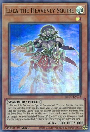 Edea the Heavenly Squire [BROL-EN078] Ultra Rare - Trinity Hobby