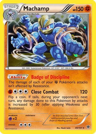 Machamp (49/101) (Cosmos Holo) [Black & White: Plasma Blast] - Trinity Hobby