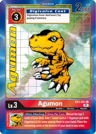 Agumon [EX1-001] (Alternate Art) [Classic Collection] - Trinity Hobby