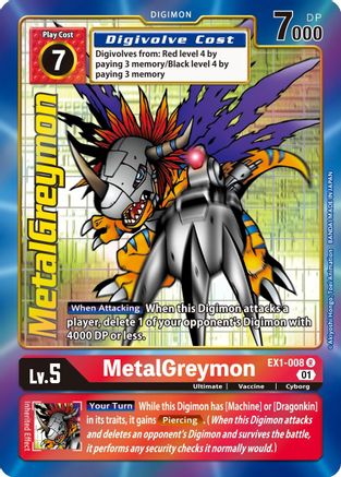 MetalGreymon [EX1-008] (Alternate Art) [Classic Collection] - Trinity Hobby