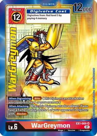 WarGreymon [EX1-009] (Alternate Art) [Classic Collection] - Trinity Hobby