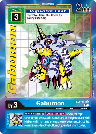 Gabumon [EX1-011] (Alternate Art) [Classic Collection] - Trinity Hobby