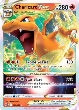 Charizard VSTAR (018/172) [Sword & Shield: Brilliant Stars] - Trinity Hobby