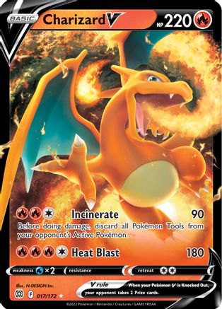 Charizard V (017/172) [Sword & Shield: Brilliant Stars] - Trinity Hobby
