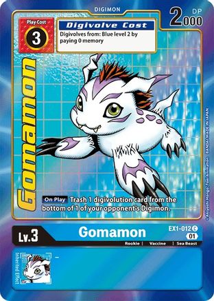 Gomamon [EX1-012] (Alternate Art) [Classic Collection] - Trinity Hobby