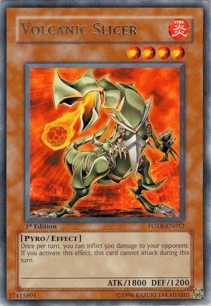Volcanic Slicer [FOTB-EN012] Rare - Trinity Hobby