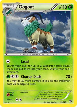Gogoat (19/146) (Cosmos Holo) [XY: Base Set] - Trinity Hobby
