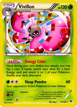 Vivillon (15/162) (Cosmos Holo) [XY: BREAKthrough] - Trinity Hobby