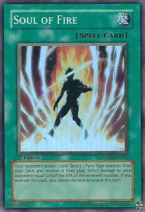 Soul of Fire [FOTB-EN031] Super Rare - Trinity Hobby