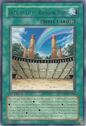 Ancient City - Rainbow Ruins [FOTB-EN045] Rare - Trinity Hobby