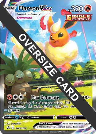 Flareon VMAX (SWSH180) (Jumbo Card) [Sword & Shield: Black Star Promos] - Trinity Hobby