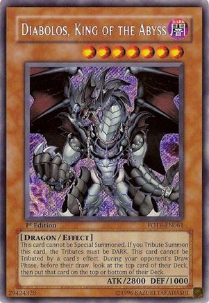 Diabolos, King of the Abyss [FOTB-EN061] Secret Rare - Trinity Hobby