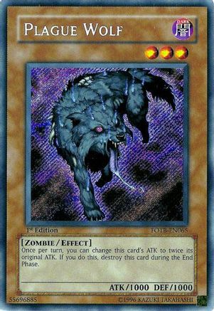 Plague Wolf [FOTB-EN065] Secret Rare - Trinity Hobby