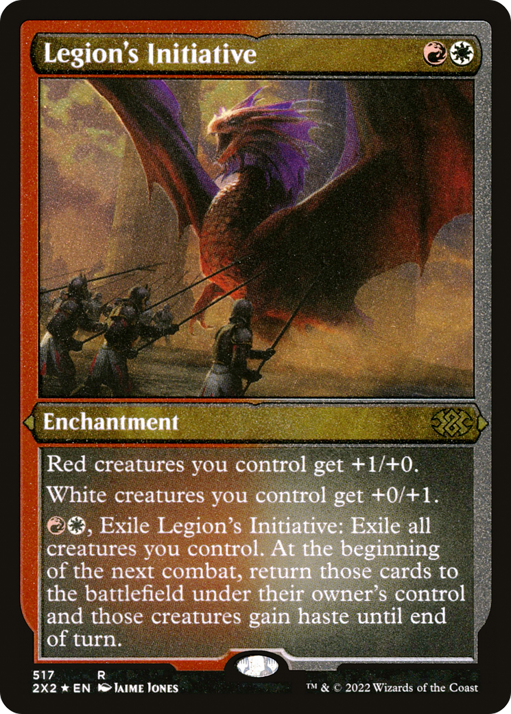 Legion's Initiative (Foil Etched)  [Foil]  (2X2-517) - [Double Masters 2022] - Trinity Hobby