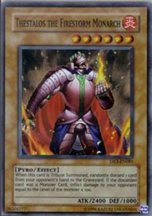 Thestalos the Firestorm Monarch [DR3-EN081] Super Rare - Trinity Hobby