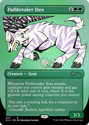 Pathbreaker Ibex (Foil Etched) (SLD-307) - [Secret Lair Drop Series] Foil - Trinity Hobby