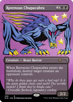 Ravenous Chupacabra (305) (Foil Etched) (SLD-305) - [Secret Lair Drop Series] Foil - Trinity Hobby