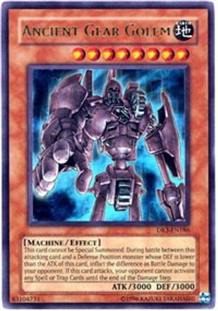 Ancient Gear Golem [DR3-EN186] Ultra Rare - Trinity Hobby
